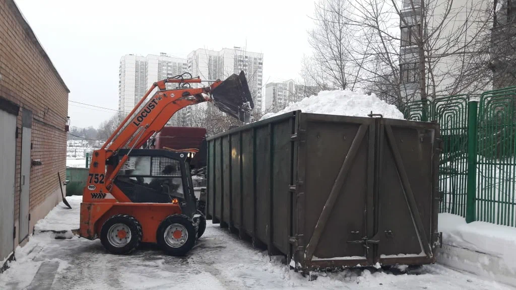 Вывоз снега контейнерами в Казани — цена от 3397 руб., заказать контейнер для снега в ПроМусор